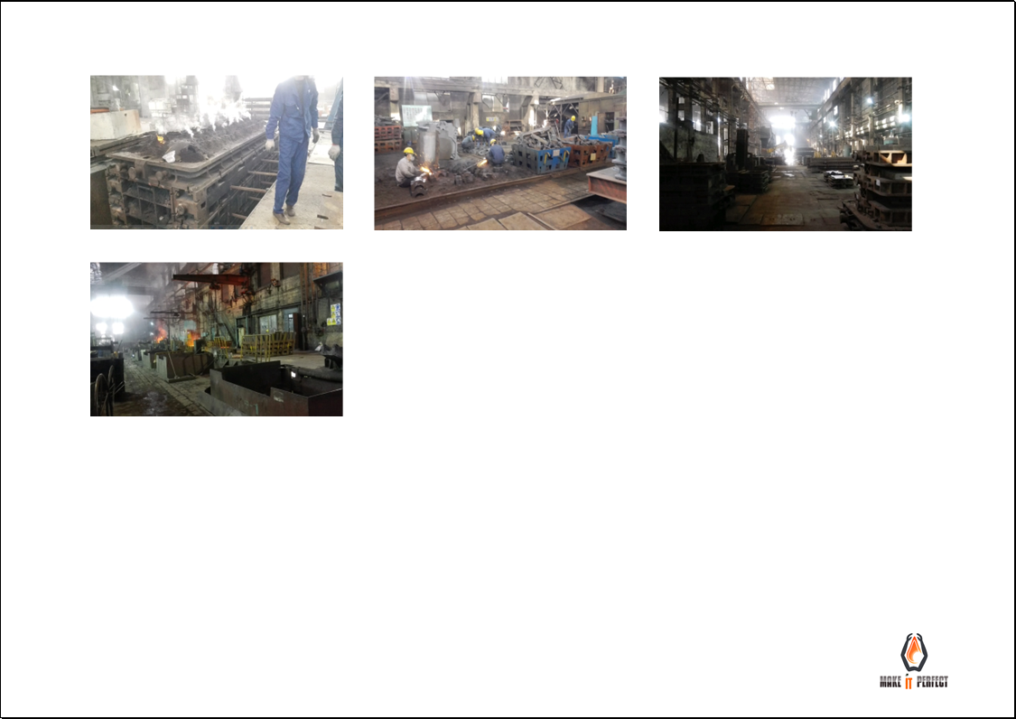 Resin sand casting